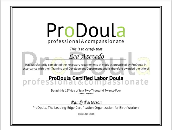 Certification