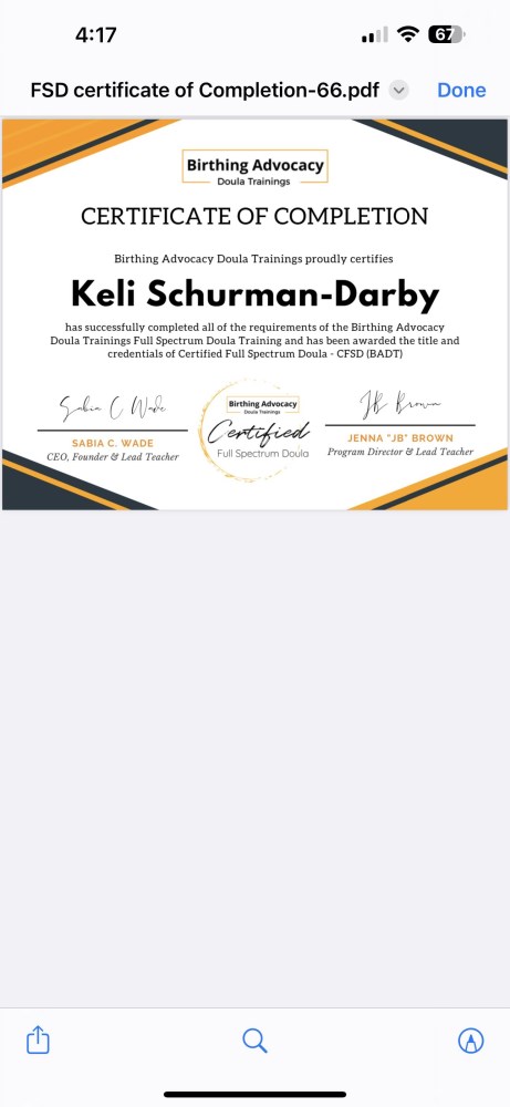 Certification