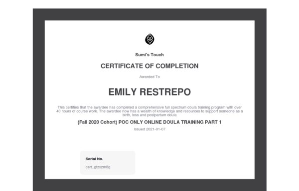 Certification