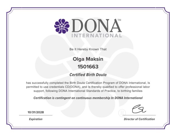 Certification