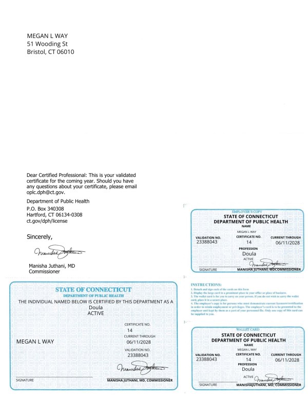 Certification