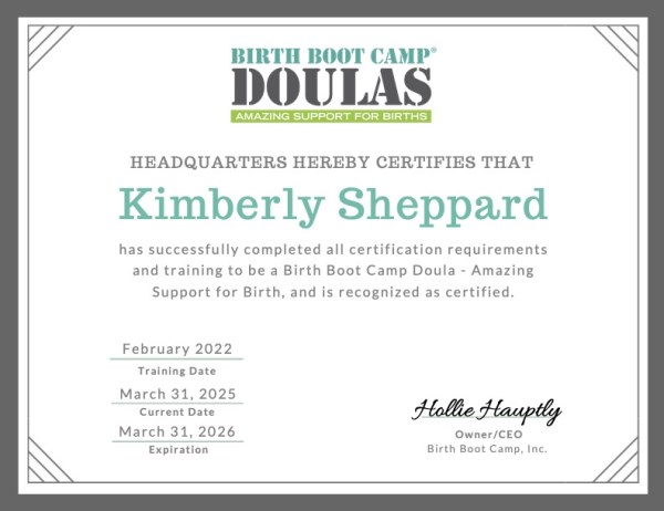 Certification