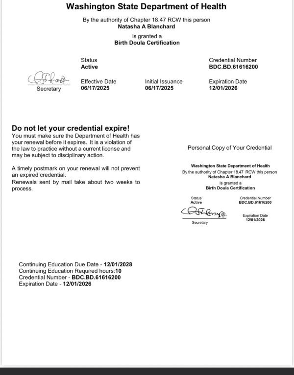 Certification