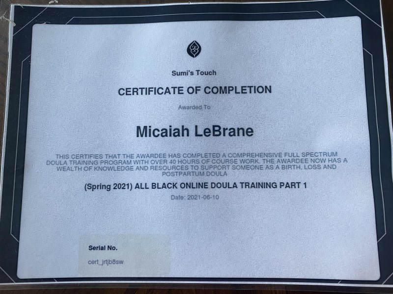 Certification