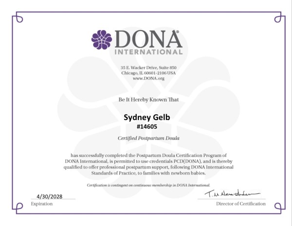 Certification
