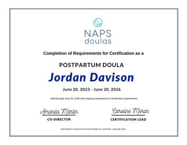 Certification