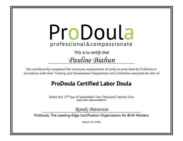 Certification