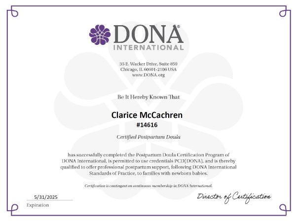 Certification