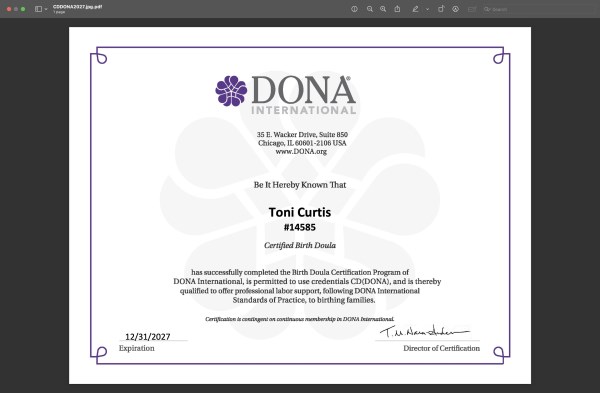 Certification