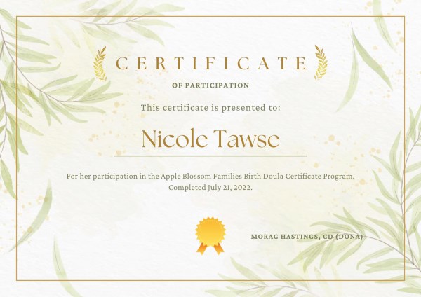 Certification