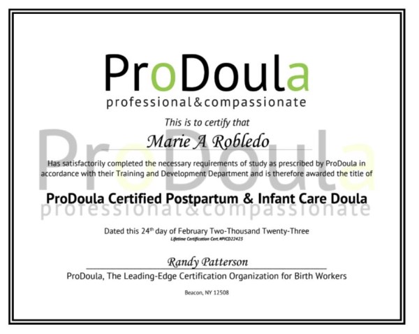 Certification