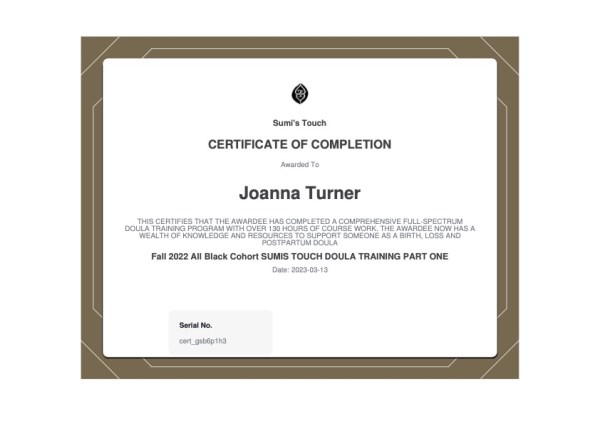 Certification