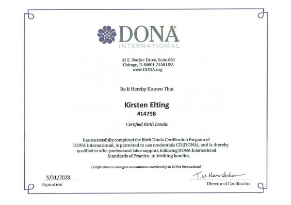 Certification