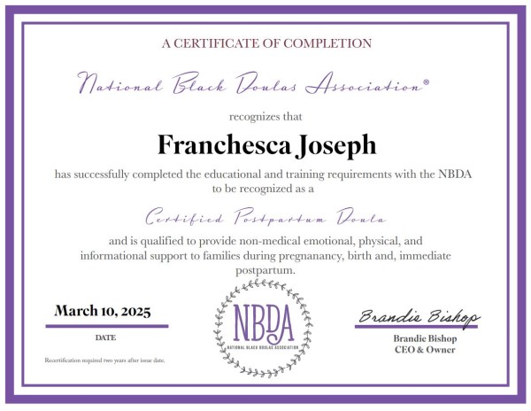 Certification