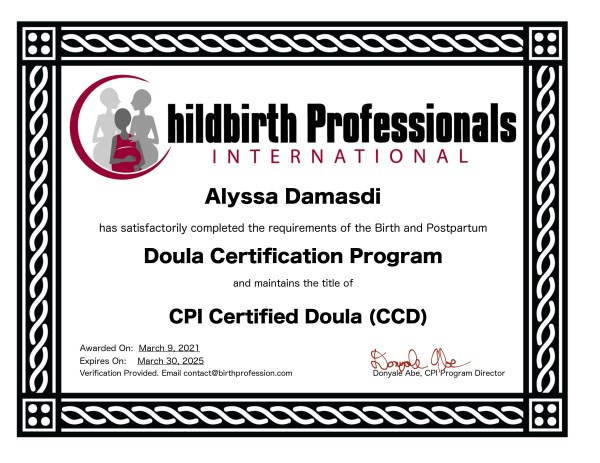 Certification