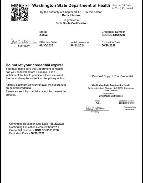 Certification