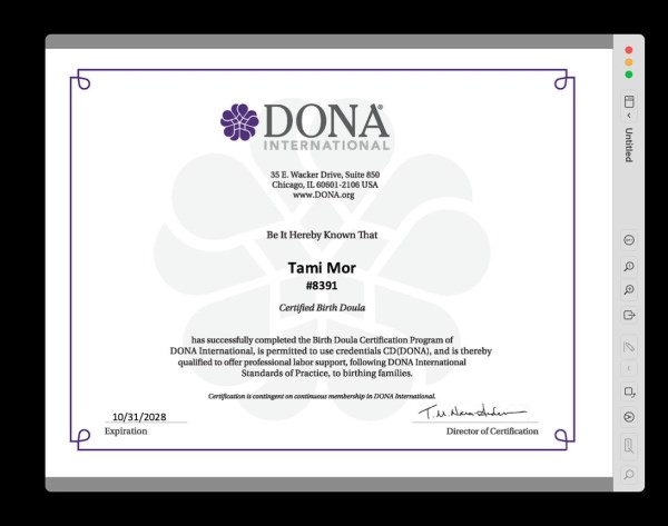 Certification