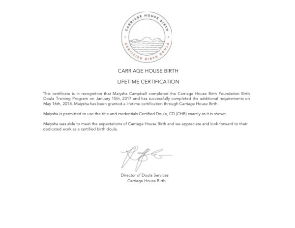 Certification