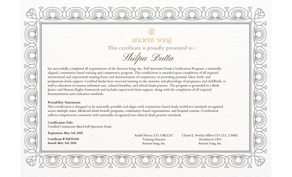 Certification