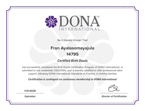 Certification