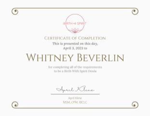 Certification