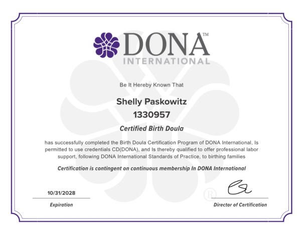 Certification