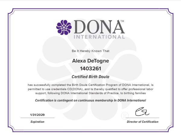 Certification
