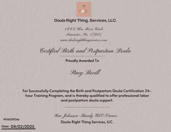Certification