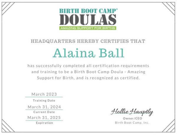 Certification