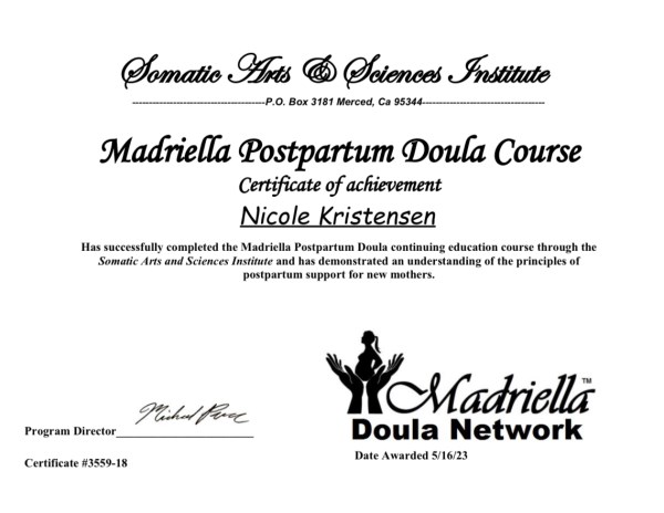 Certification