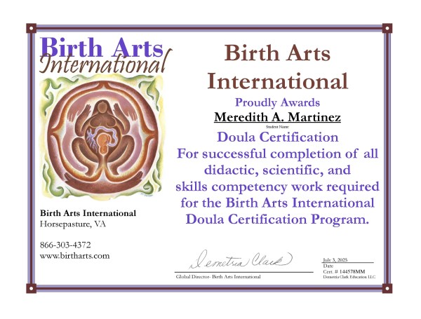 Certification