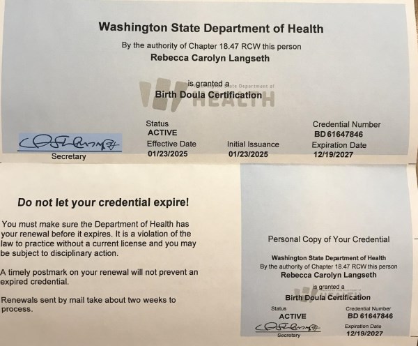 Certification