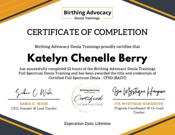 Certification