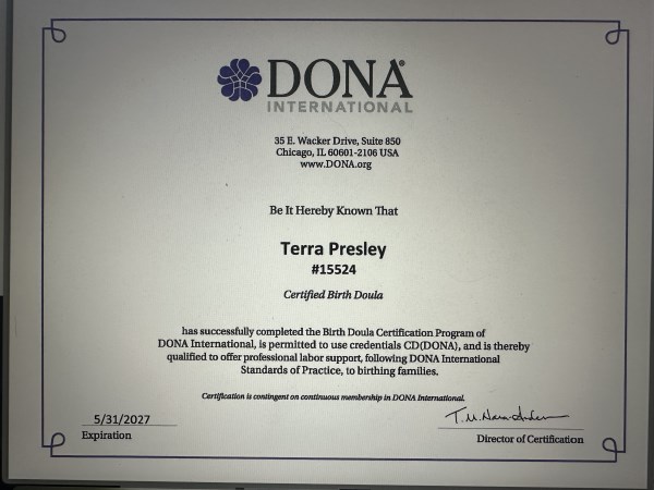 Certification