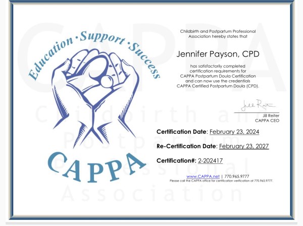 Certification