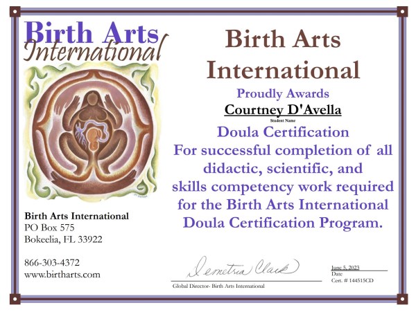 Certification