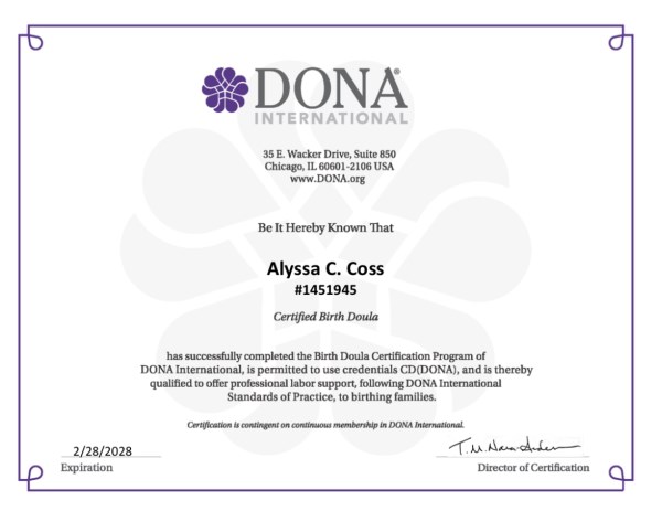 Certification