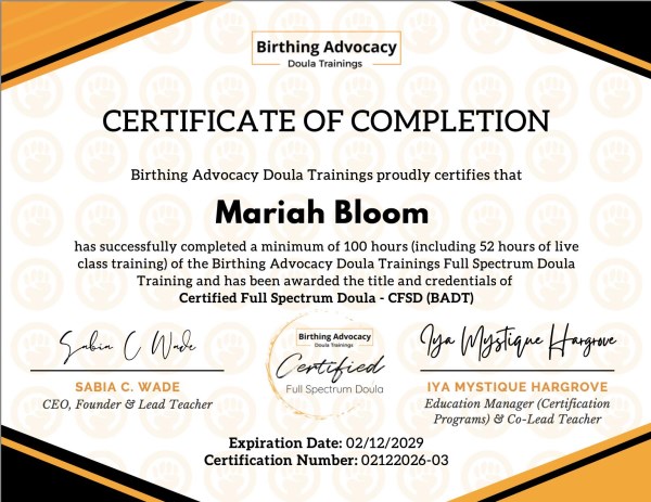 Certification