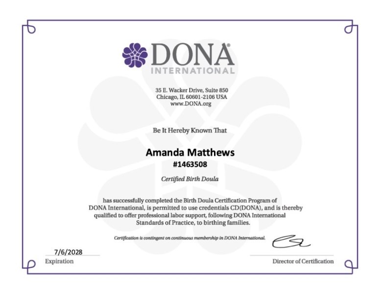 Certification