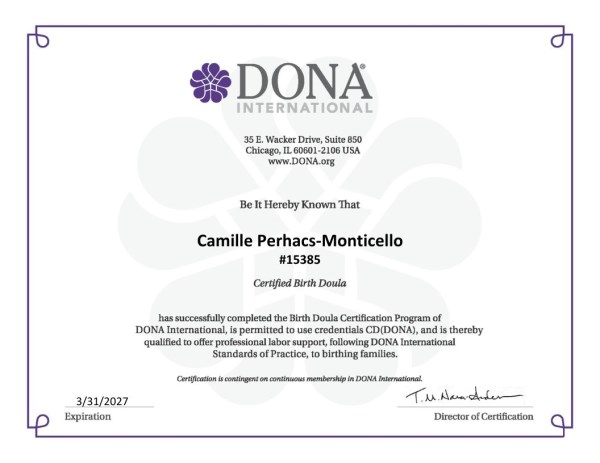 Certification