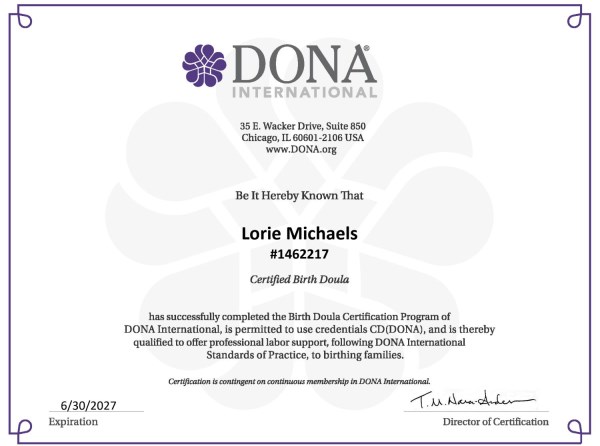 Certification