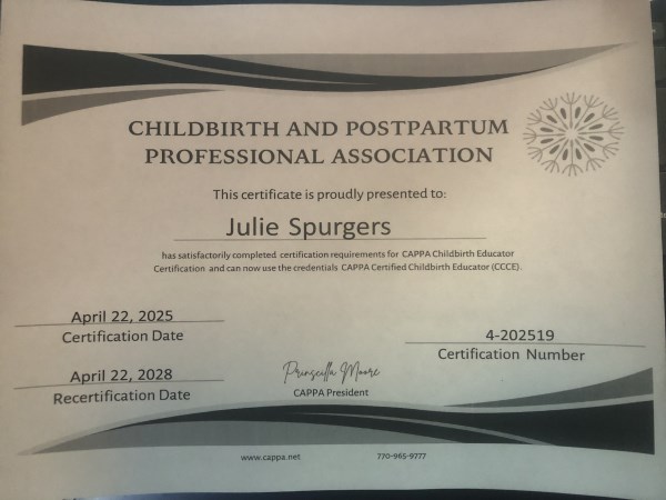 Certification