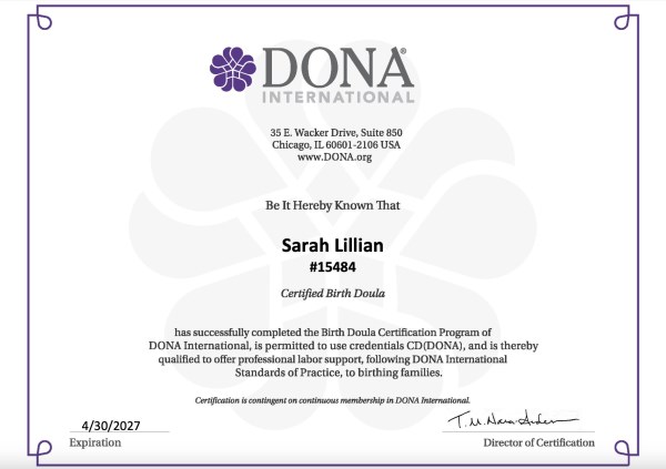 Certification