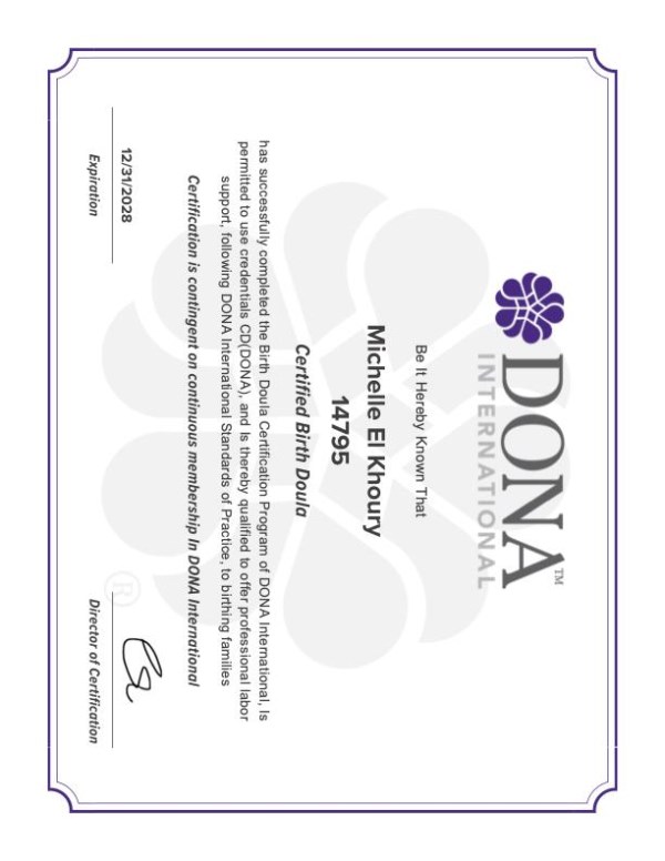 Certification