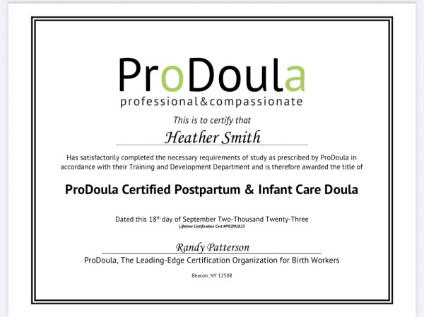 Certification