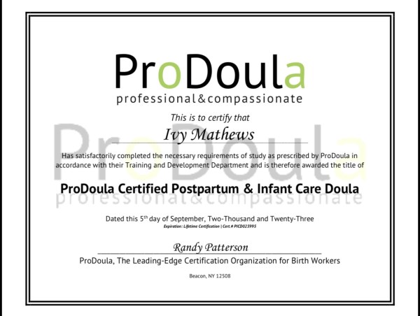 Certification