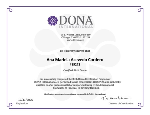 Certification
