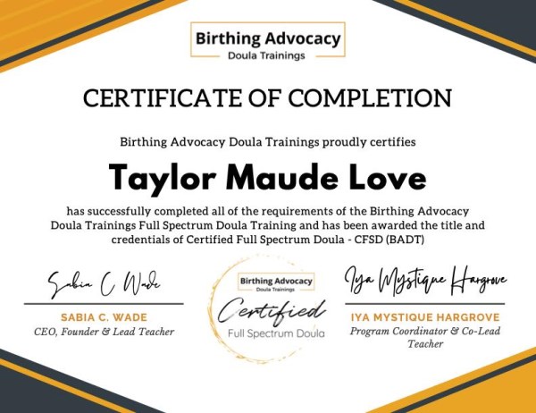 Certification