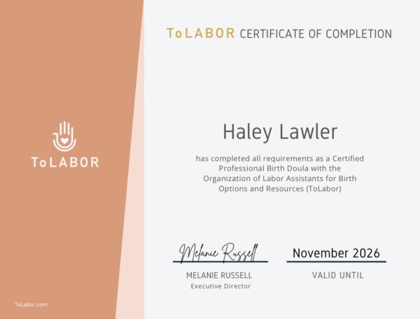 Certification