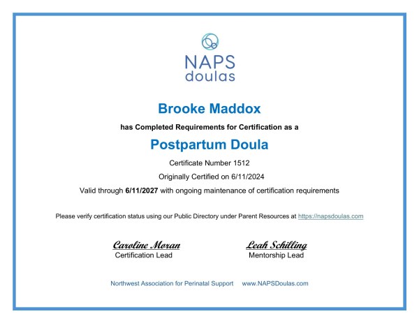 Certification